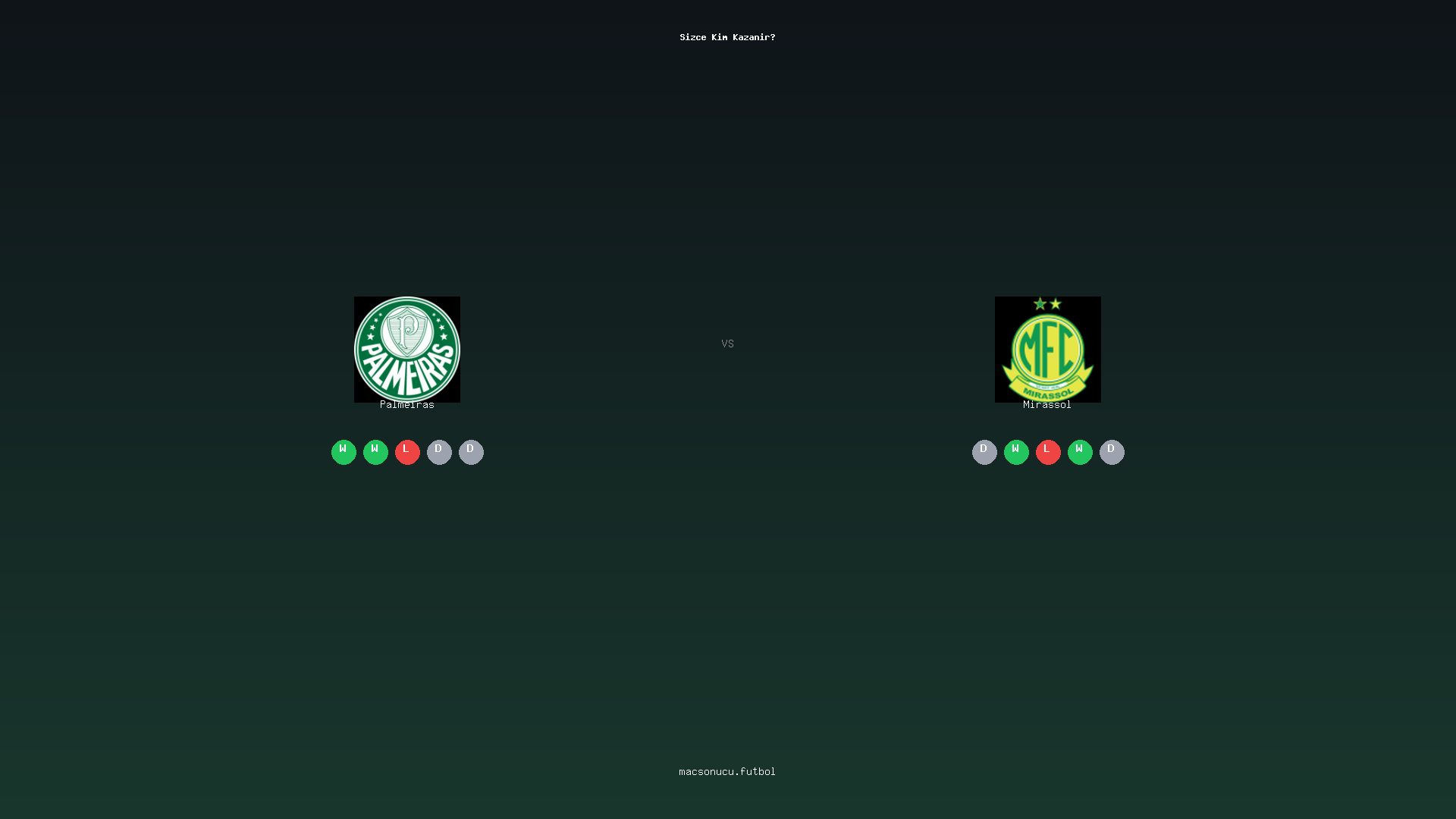 Palmeiras - Mirassol maç görseli