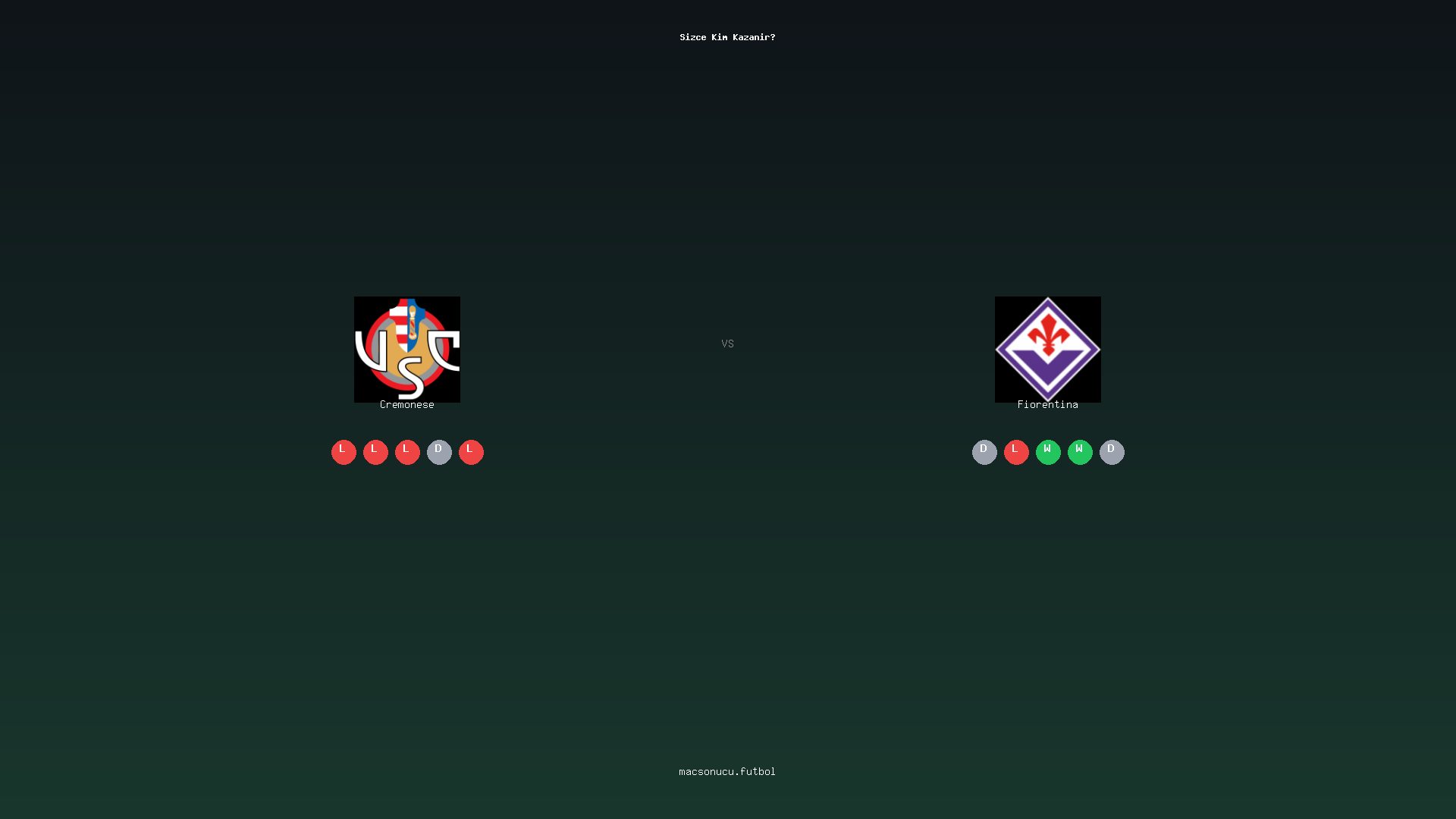 Cremonese - Fiorentina maç görseli