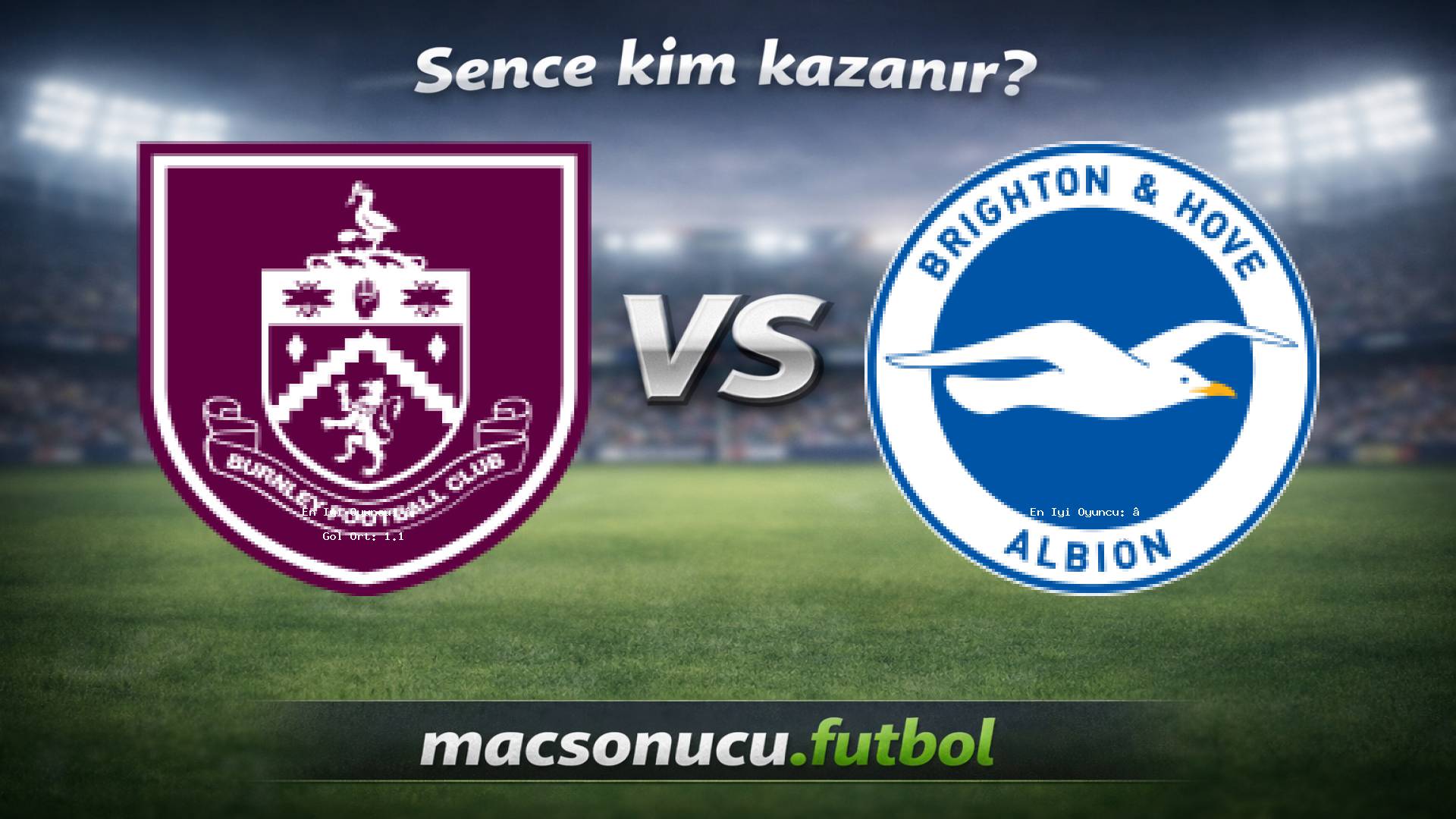 Burnley - Brighton maç görseli